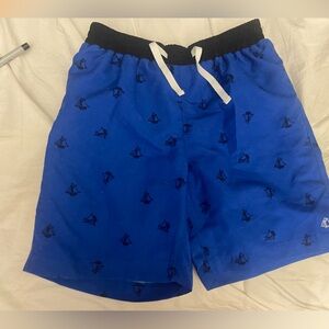 Petit Bateau boys 10 blue bathing suit swim trunks